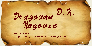 Dragovan Nogović vizit kartica